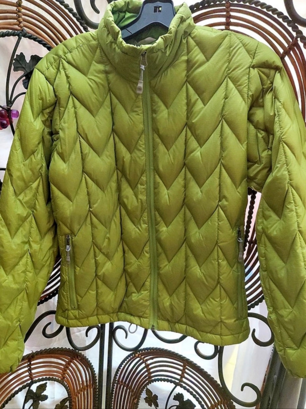 Alpine Design Green Quilted Puffer Jacket Size Medium
